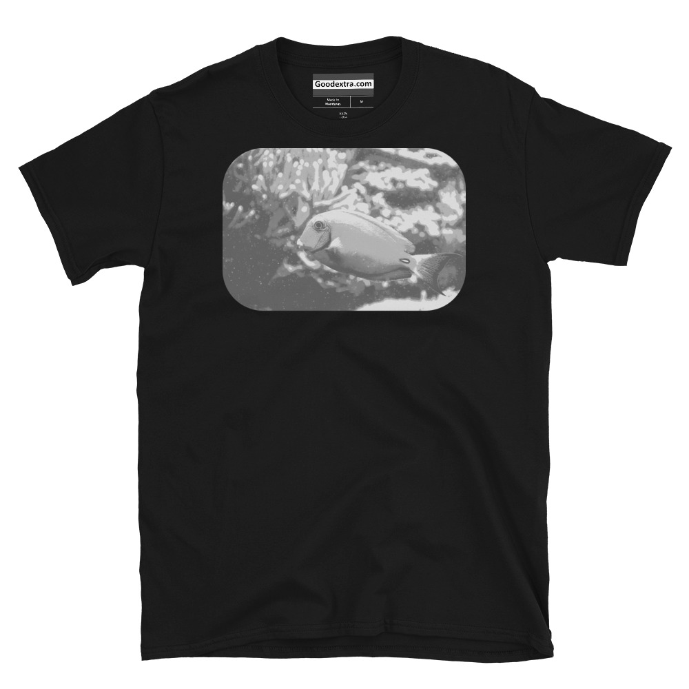 Fish T-shirt – Fish in Front of Staghorn Coral – (#5519) Fish T-shirt – Fish in Front of Staghorn Coral – (#5519)