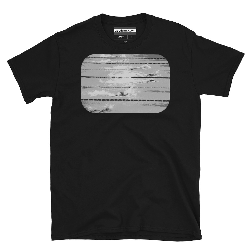 Swimming T-shirt – Swimmers Swimming in their Lanes – (#4666) Swimming T-shirt – Swimmers Swimming in their Lanes – (#4666)