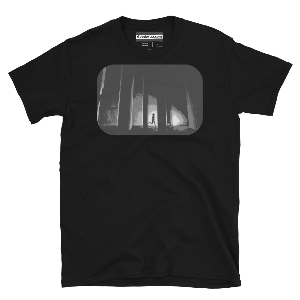 Running, Track & Field T-shirt – Between Building Pillars – (#9712) Running, Track & Field T-shirt – Between Building Pillars – (#9712)