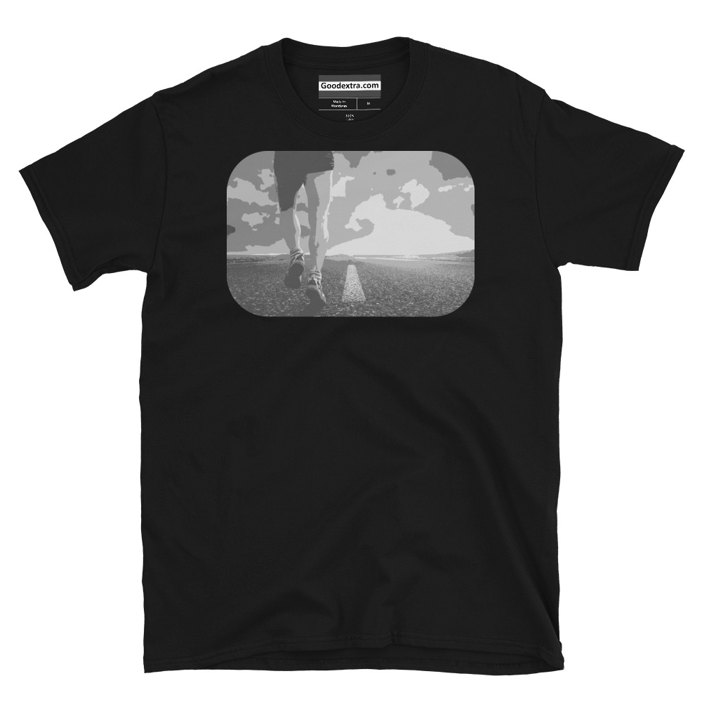 Running, Track & Field T-shirt – Asphalt and Clouds – (#1685) Running, Track & Field T-shirt – Asphalt and Clouds – (#1685)