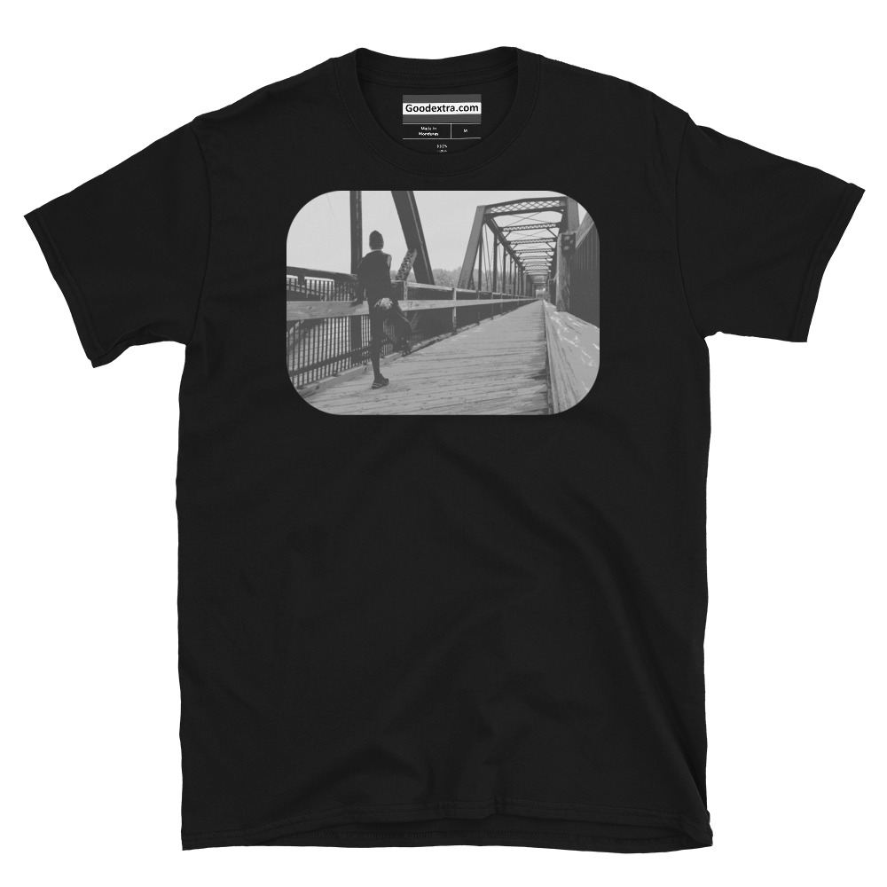 Running, Track & Field T-shirt – About to Sprint on the Bridge – (#7063) Running, Track & Field T-shirt – About to Sprint on the Bridge – (#7063)