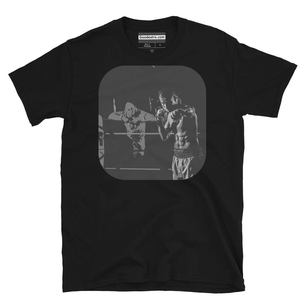 Boxing T-shirt – Boxer Jabbing – (#8646)