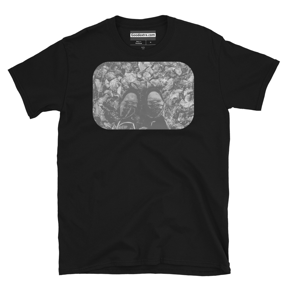 Hiking & Nature T-shirt – Standing on Leaves – (#2351) Hiking & Nature T-shirt – Standing on Leaves – (#2351)