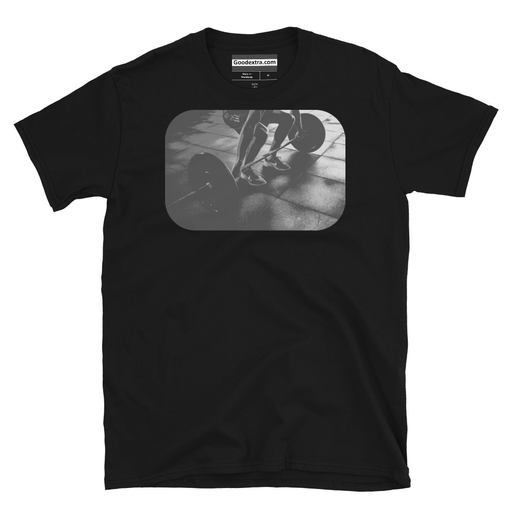 Gym T-shirt – Starting a Deadlift – (#1350)