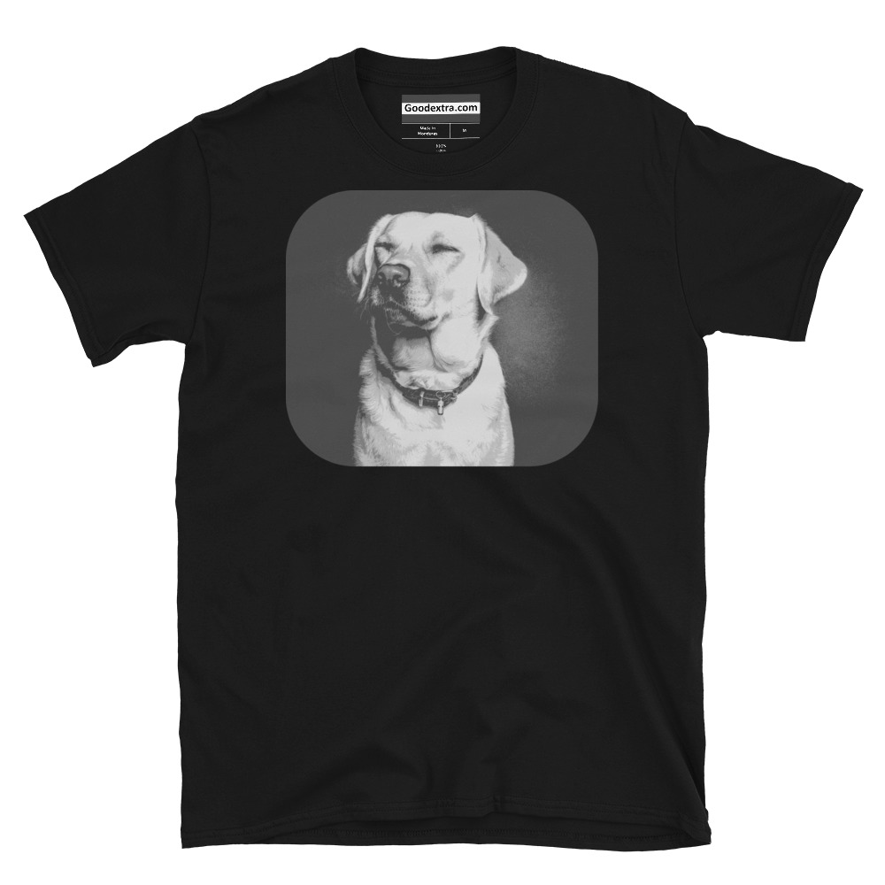 Dog T-shirt – Squinting Dog – (#2035)