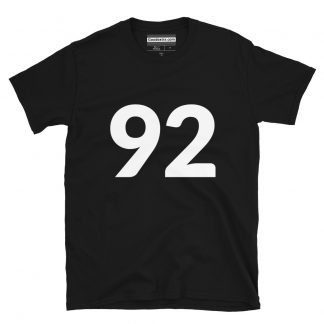 Number T-shirt – Number 92 – (#5994)