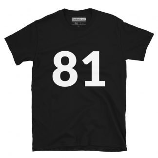 Number T-shirt – Number 81 – (#8593)