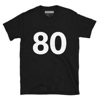 Number T-shirt – Number 80 – (#8552)