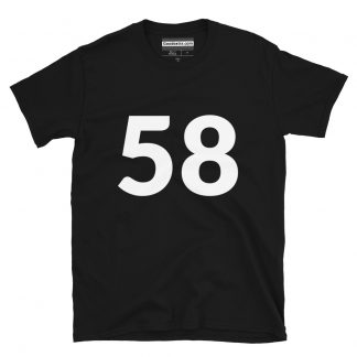 Number T-shirt – Number 58 – (#3762)