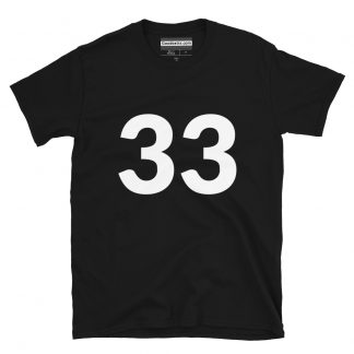 Number T-shirt – Number 33 – (#3222)