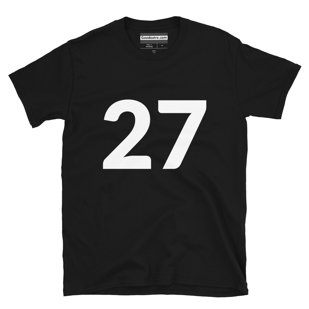 Number T-shirt – Number 27 – (#9858) Number T-shirt – Number 27 – (#9858)