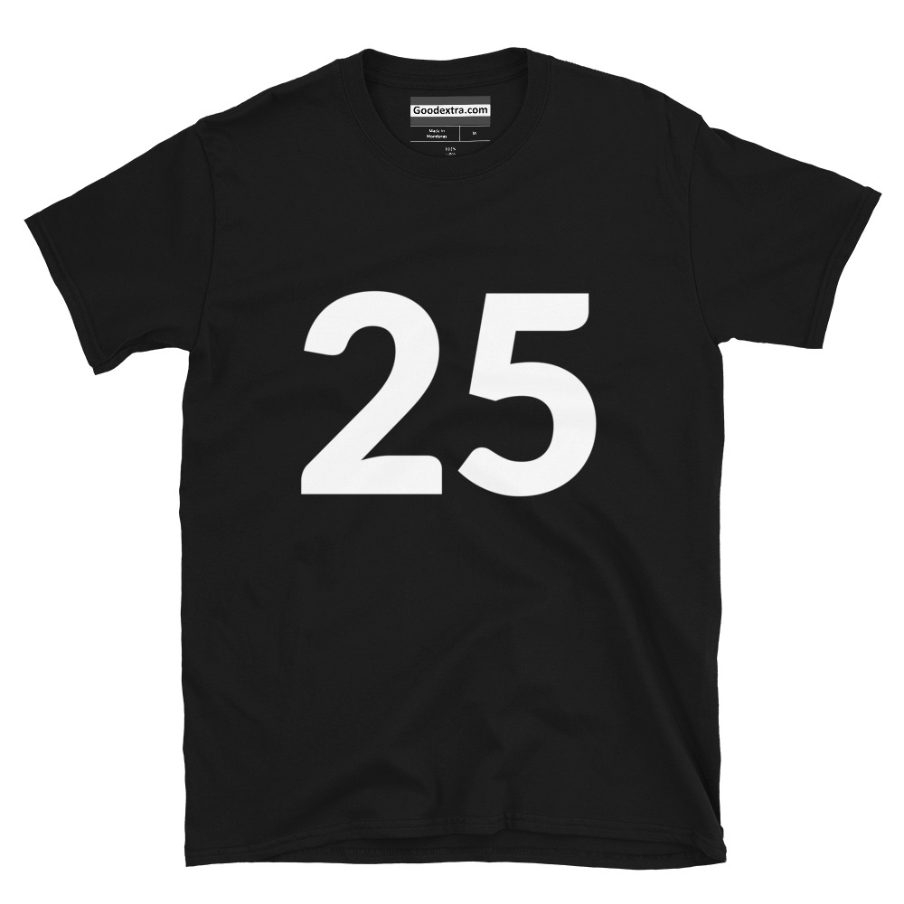 Number T-shirt – Number 25 – (#9541) Number T-shirt – Number 25 – (#9541)