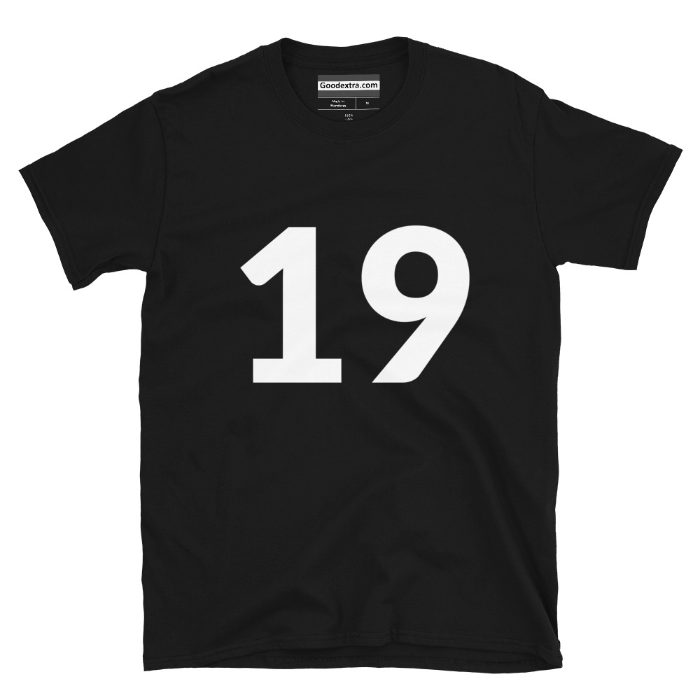 Number T-shirt – Number 19 – (#2897) Number T-shirt – Number 19 – (#2897)