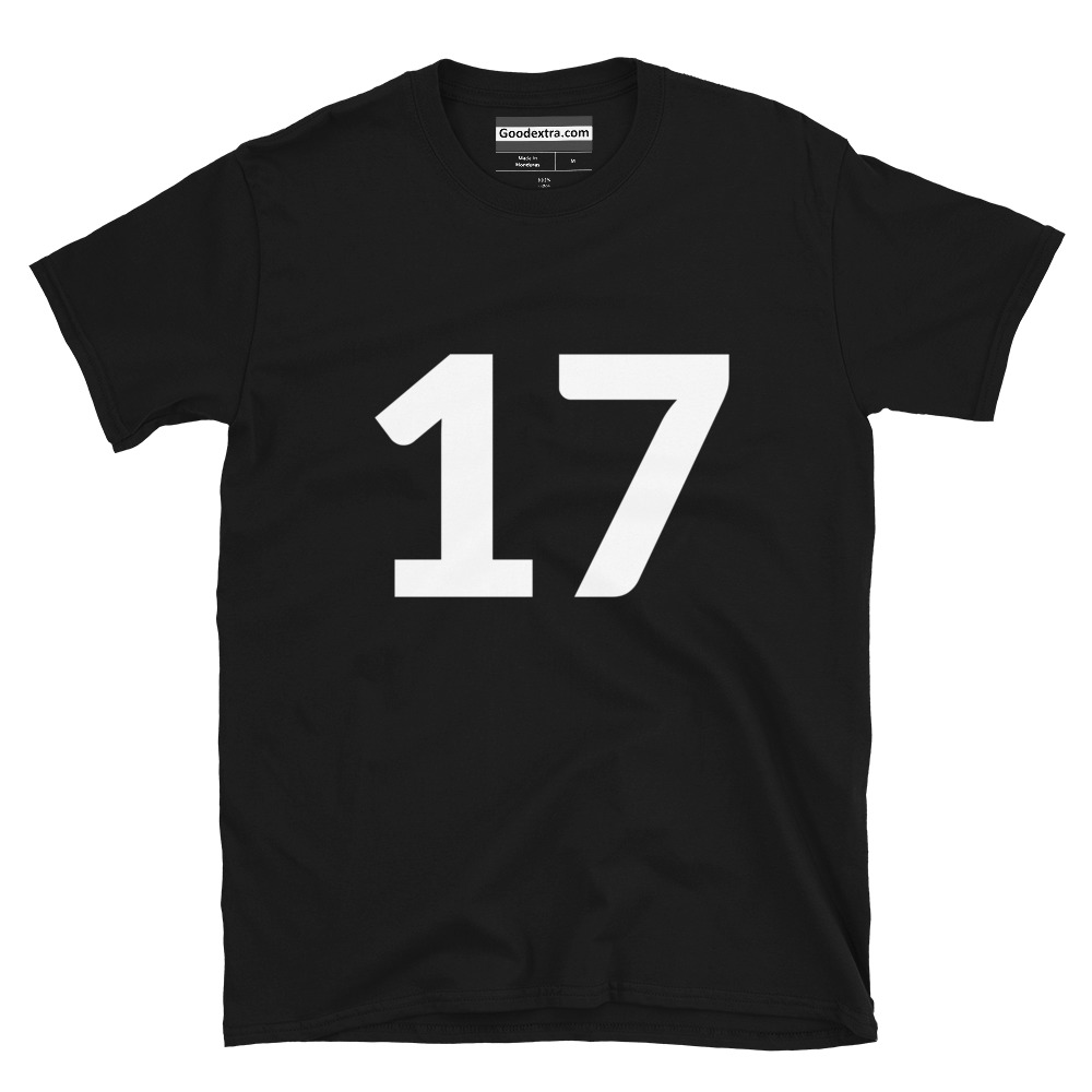 Number T-shirt – Number 17 – (#8086) Number T-shirt – Number 17 – (#8086)