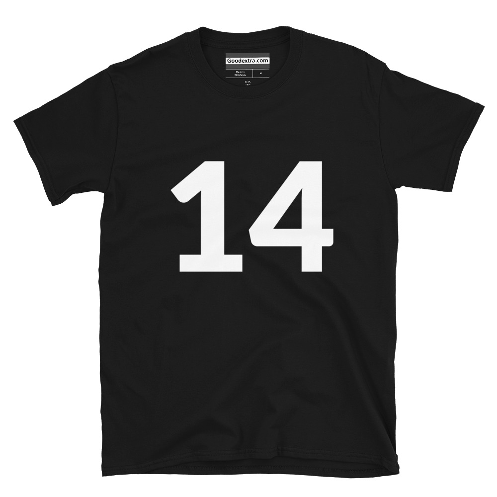 Number T-shirt – Number 14 – (#2697) Number T-shirt – Number 14 – (#2697)