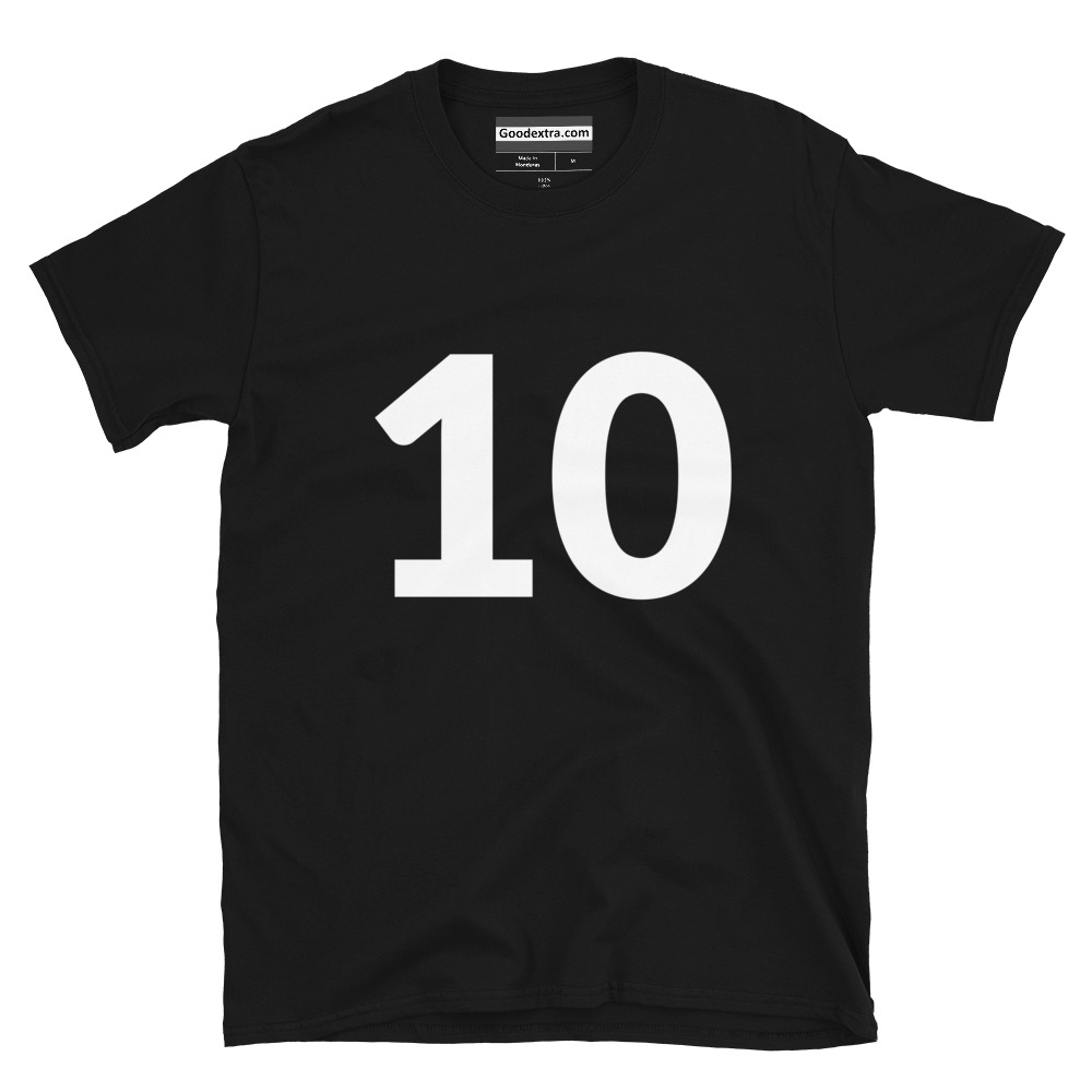 Number T-shirt – Number 10 – (#9554) Number T-shirt – Number 10 – (#9554)