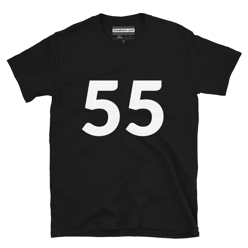 Number T-shirt – Number 55 – (#2063) Number T-shirt – Number 55 – (#2063)