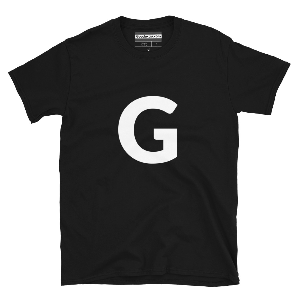 Letter T-shirt – Alphabet Letter G – (#9859)