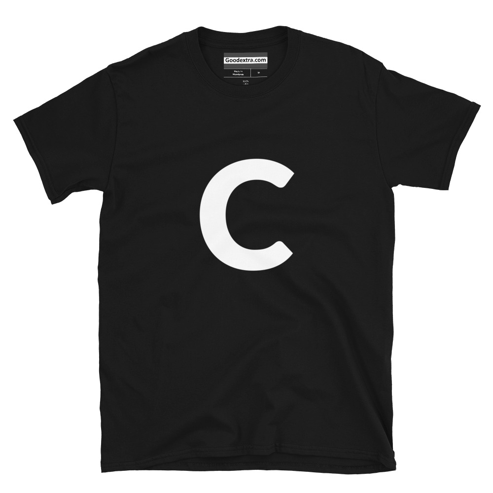 Letter T-shirt – Alphabet Letter C – (#6138) Letter T-shirt – Alphabet Letter C – (#6138)