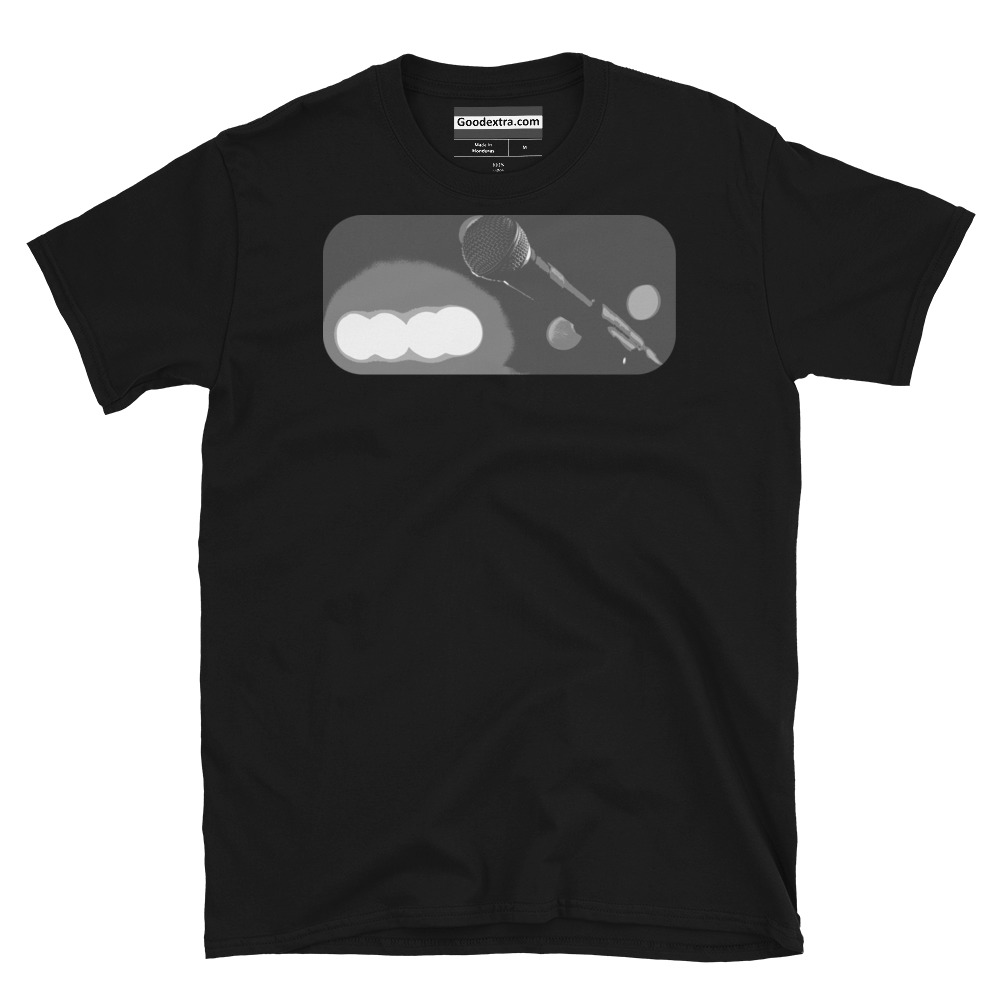 Music T-shirt – Modern Microphone – (#7838)