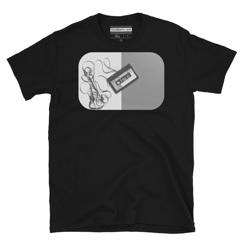 Music T-shirt – Cassette Tape – (#6525)