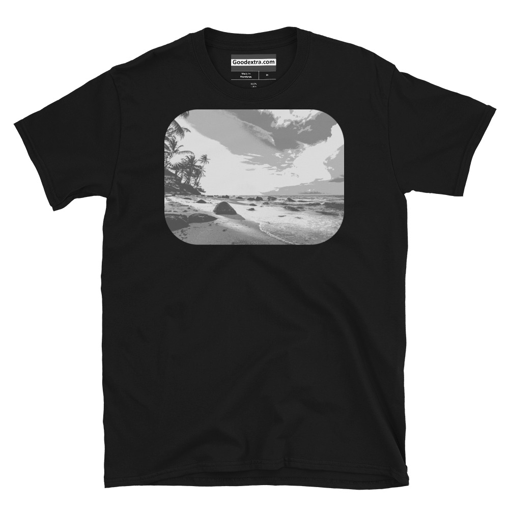 Travel Destination T-shirt – Rocky Beach – (#6508) Travel Destination T-shirt – Rocky Beach – (#6508)