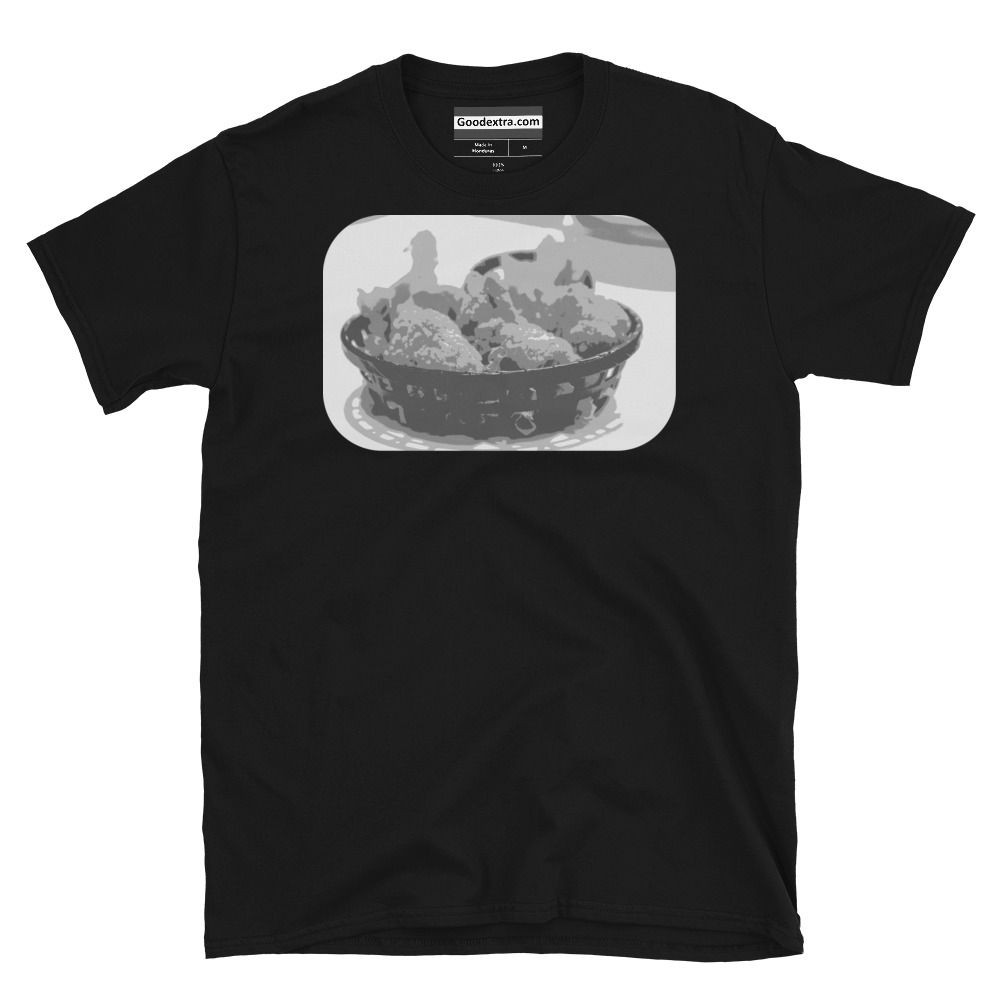 Food T-shirt – Crispy Fried Chicken in a Basket – (#8246) Food T-shirt – Crispy Fried Chicken in a Basket – (#8246)