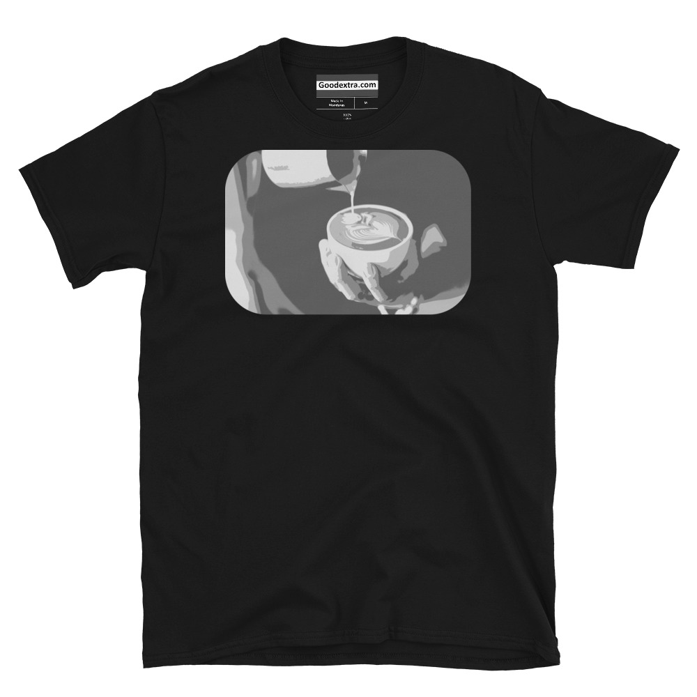 Drink T-shirt – Pouring Cappuccino – (#6005)