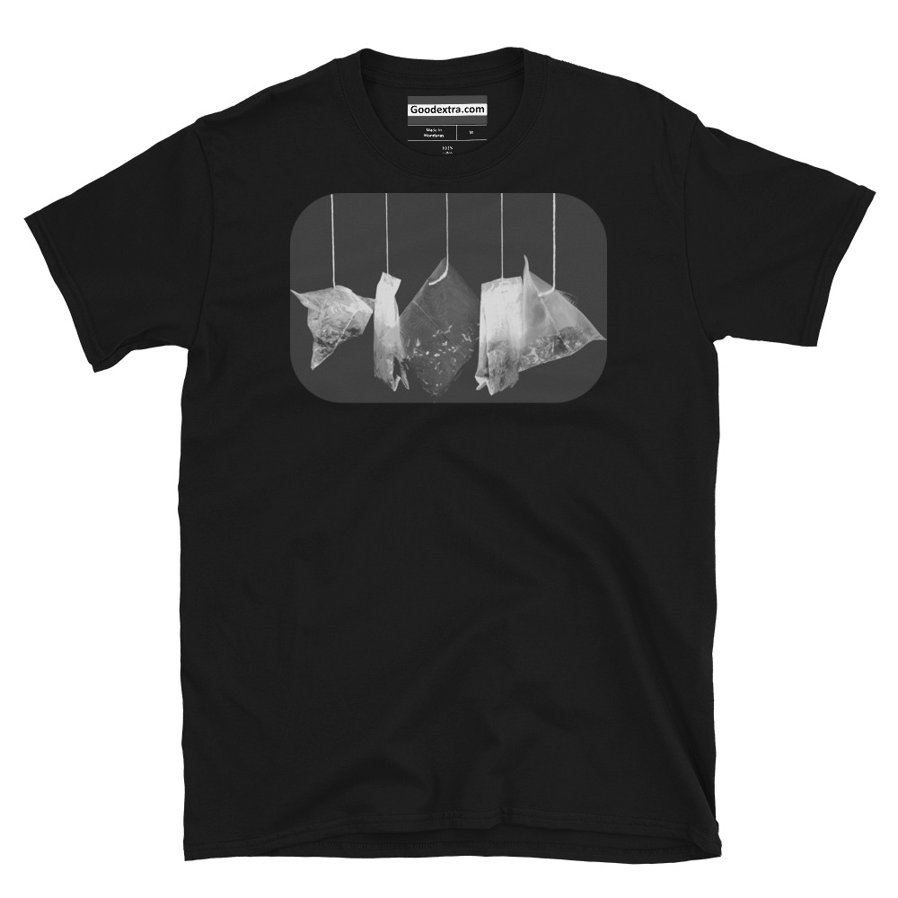 Drink T-shirt – Five Tea Bags – (#4973)