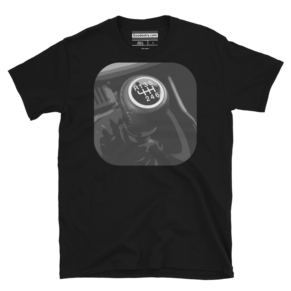 Car & Auto Racing T-shirt – Shift Knob – Style #3194